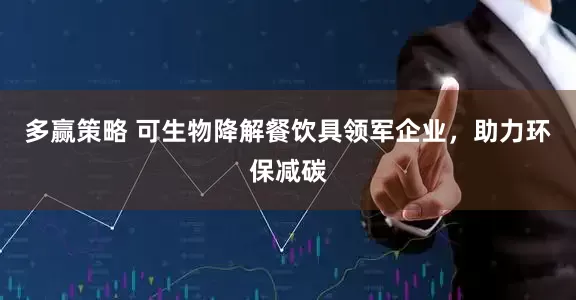 多赢策略 可生物降解餐饮具领军企业,助力环保减碳